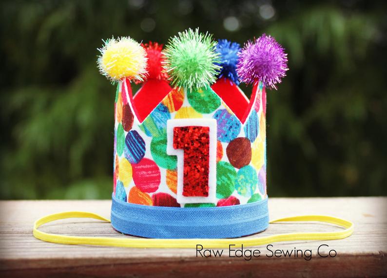 Circus Birthday Crown - Raw Edge Sewing Co