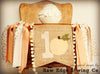Peach Highchair Banner 1st Birthday Party Decoration - Raw Edge Sewing Co