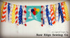 Balloons Highchair Banner 1st Birthday Party Decoration - Raw Edge Sewing Co