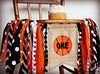 Basketball Highchair Banner 1st Birthday Party Decoration - Raw Edge Sewing Co