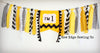 Charlie Brown Highchair Banner 1st Birthday Party Decoration - Raw Edge Sewing Co