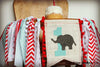 Elephant Highchair Banner 1st Birthday Party Decoration - Raw Edge Sewing Co