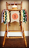 Fall Highchair Banner 1st Birthday Party Decoration - Raw Edge Sewing Co