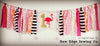 Flamingo Highchair Banner 1st Birthday Party Decoration - Raw Edge Sewing Co