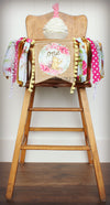 Winnie The Pooh Highchair Banner 1st Birthday Party Decoration - Raw Edge Sewing Co