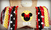 Minnie Mouse Highchair Banner 1st Birthday Party Decoration - Raw Edge Sewing Co