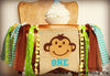 Monkey Highchair Banner 1st Birthday Party Decoration - Raw Edge Sewing Co