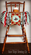 Mustache Highchair Banner 1st Birthday Party Decoration - Raw Edge Sewing Co