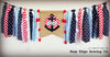 Nautical Anchor Highchair Banner 1st Birthday Party Decoration - Raw Edge Sewing Co
