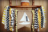 Sail Boat Highchair Banner 1st Birthday Party Decoration - Raw Edge Sewing Co