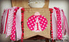 Ladybug Highchair Banner 1st Birthday Party Decoration - Raw Edge Sewing Co
