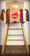 Snow White Highchair Banner 1st Birthday Party Decoration - Raw Edge Sewing Co